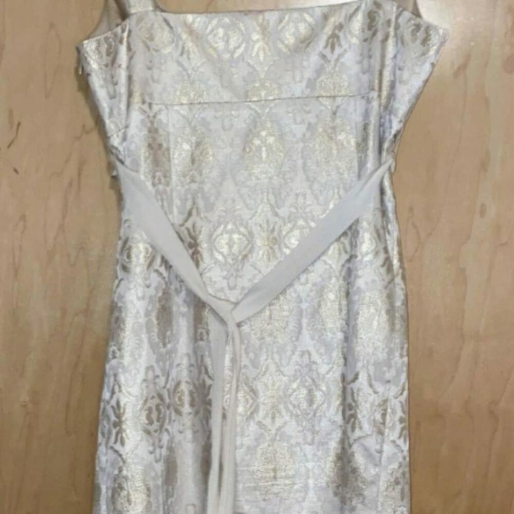 T Tahari Golden Printed Cocktail Dress - Picture 3 of 16